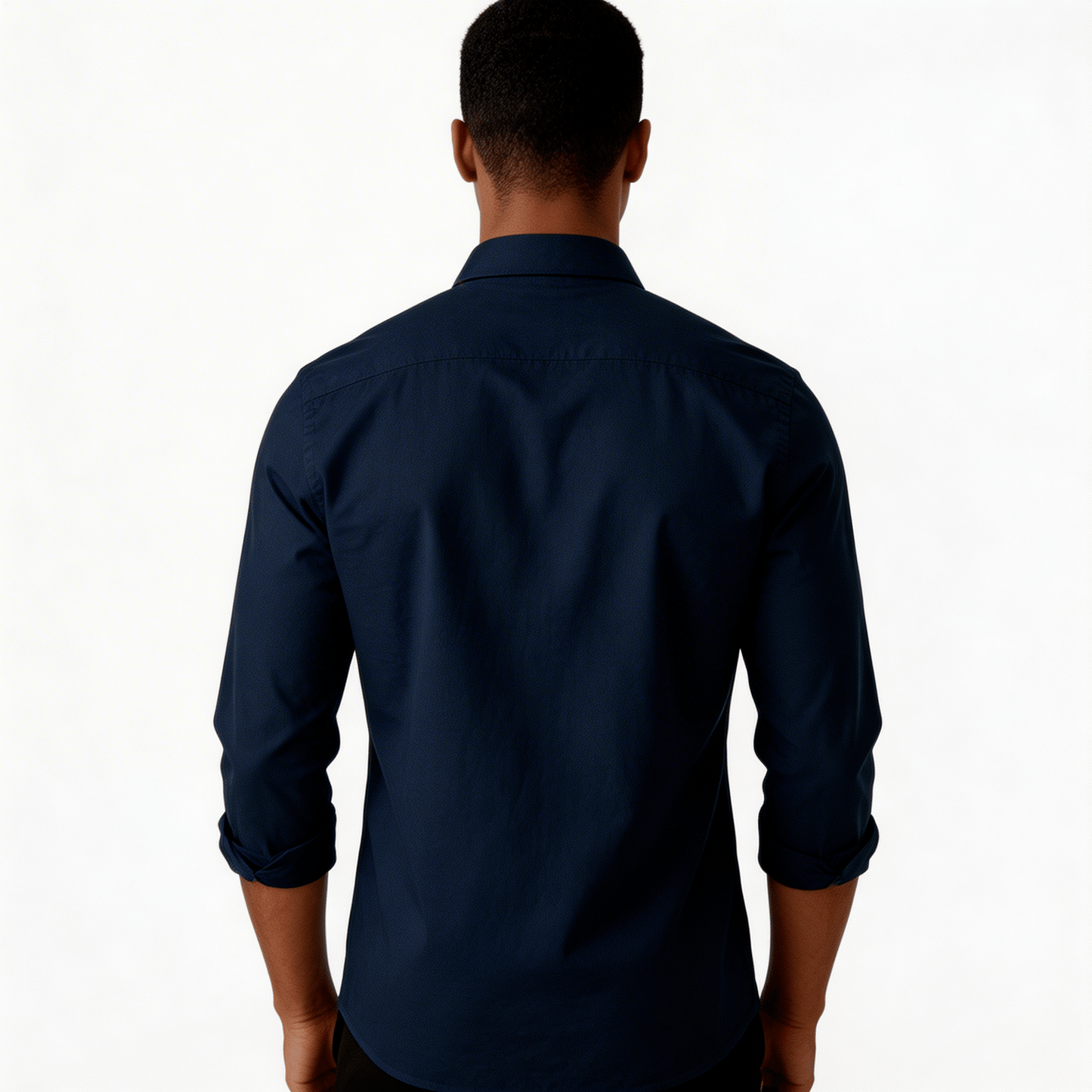 Chemise bleu foncer habillé