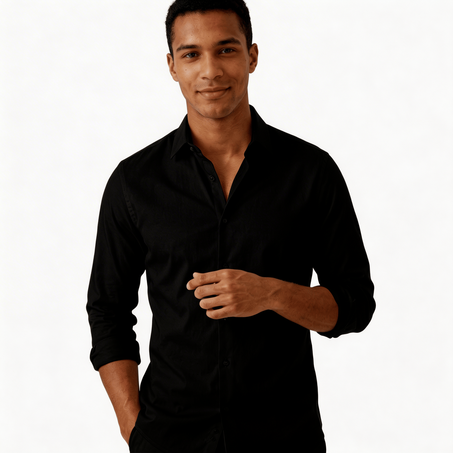 Chemise noir habillé