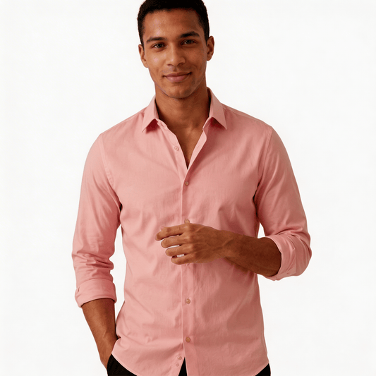 Chemise rose habillé