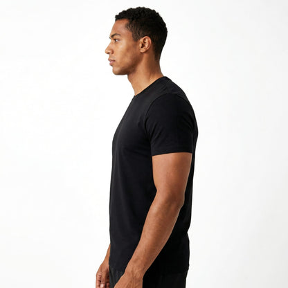 T-shirt noir à Coupe Ajusté