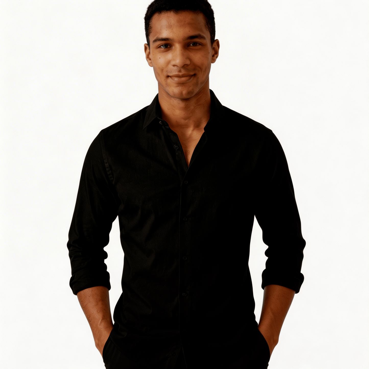 Chemise noir habillé