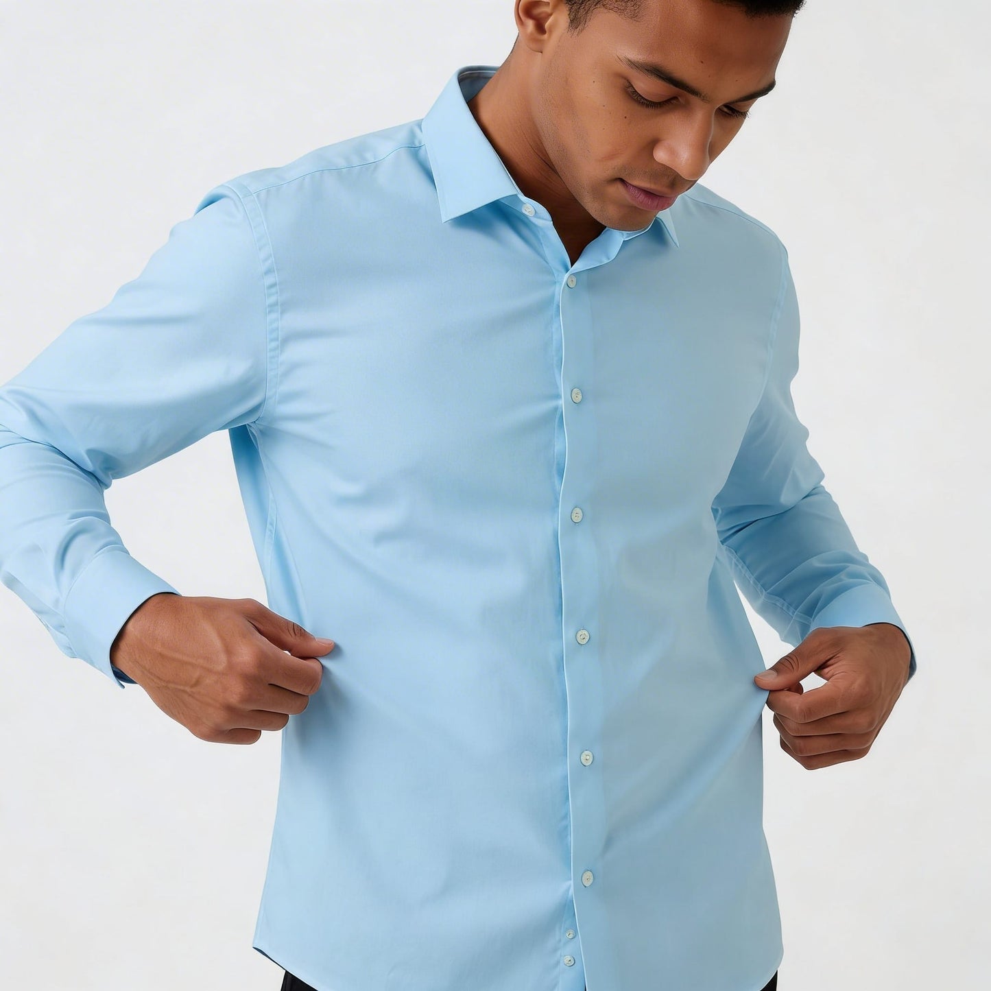 Chemise bleu ciel habillé