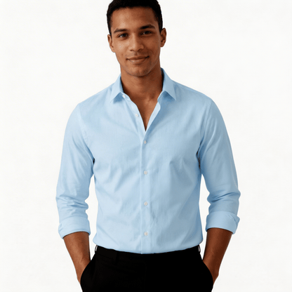 Chemise bleu ciel habillé