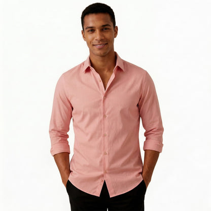 Chemise rose habillé